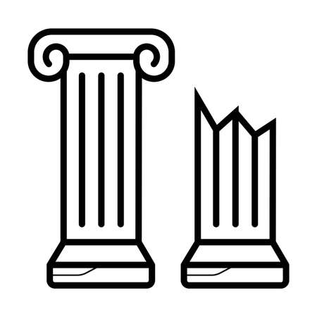 column icon vectorのイラスト素材