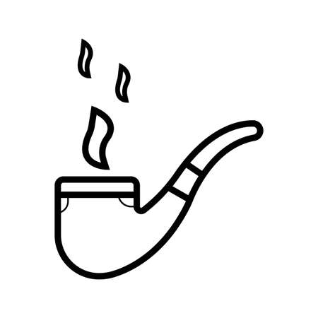 smoking pipe outline icon illustration isolated vector sign symbol
のイラスト素材