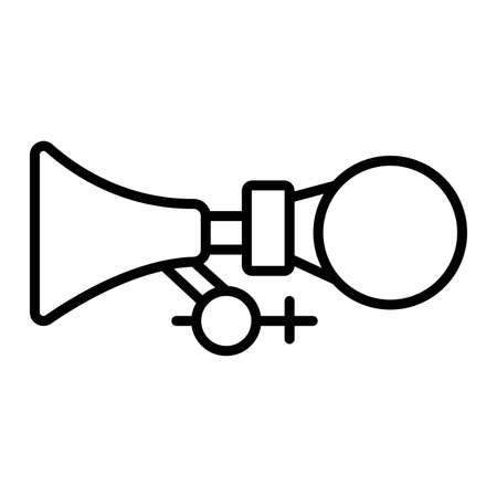 Sign Honk. Vehicle horn. Vector illustration.
のイラスト素材