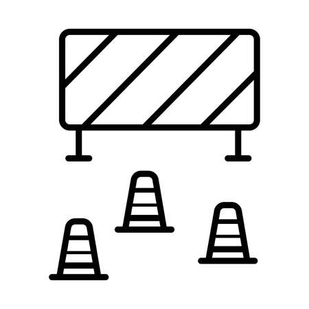 barrier icon vectorのイラスト素材