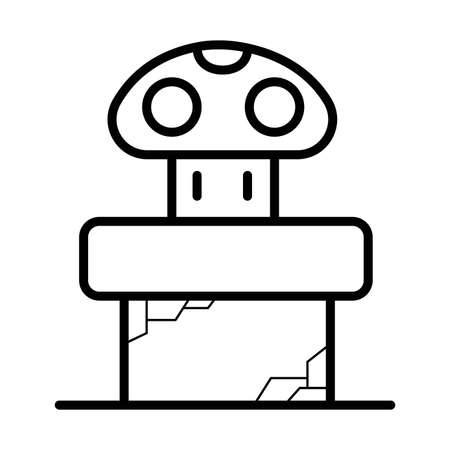 Old video game. retro iconのイラスト素材