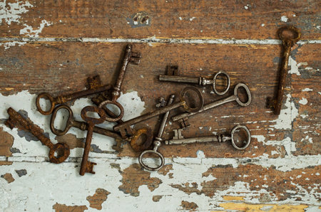 Old, ornate keys
