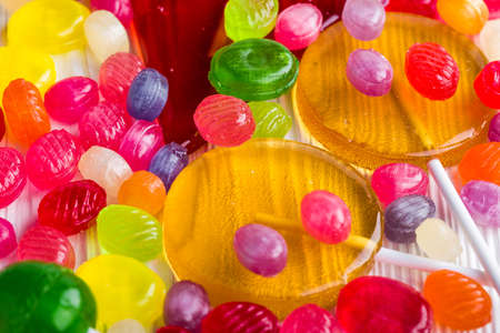 Lollipops and candiesの写真素材