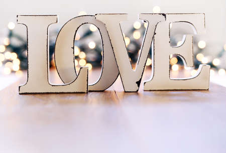 Love and garlandの写真素材