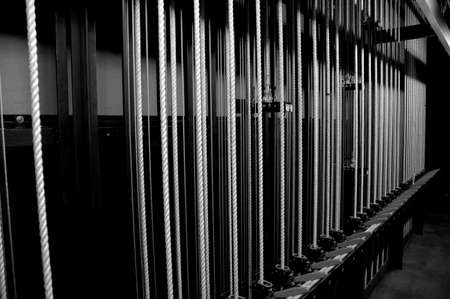 theatre lights and ropes management area