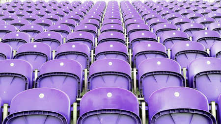 Purple watching seats for sport event