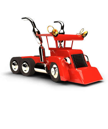 3D rendering of a toy truckの写真素材