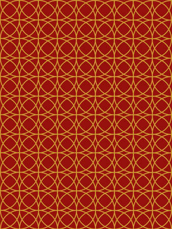 gold ornament on a red background, geometric background, pattern with geometric shapesのイラスト素材