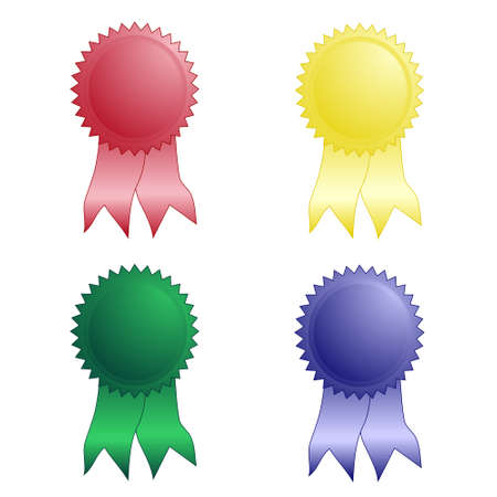 colored icons, badges, labelsの写真素材