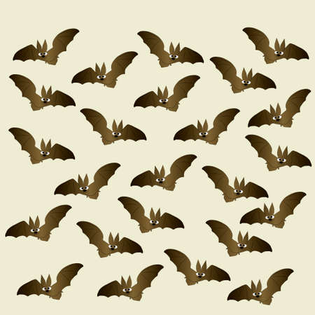 picture of a bat on a grey background, happy Halloweenのイラスト素材