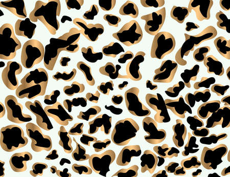 Predatory leopard print. Stylized abstract texture of stains. Vector illustration, eps 10のイラスト素材