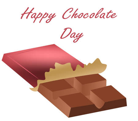 Chocolate Day July 11th. holiday vector postcard, eps 10のイラスト素材