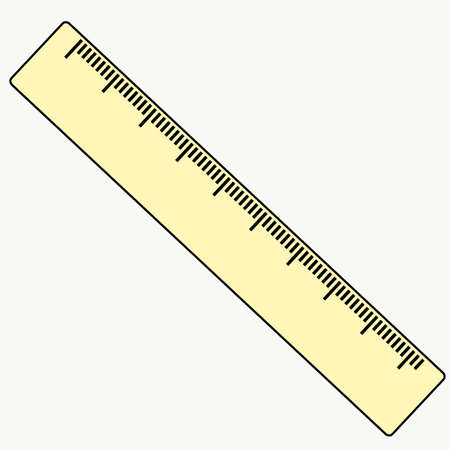 Simple ruler vector icon, ruler in trendy flat styleのイラスト素材