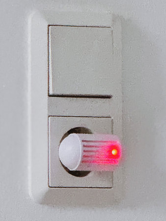 White ultrasound with red light works with electricity.の写真素材