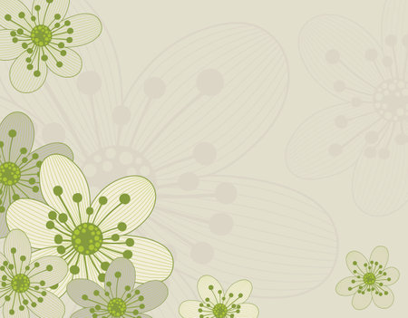 Beautiful background with simple and elegant flower design. . Vector illustration.のイラスト素材