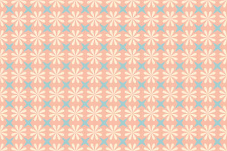 Minimal geometric texture seamless pattern. Repeating simple geometrical shapes modern background.のイラスト素材