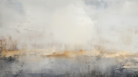 Abstract oil or acrylic painted textured canvas background. Neutral colors grunge artistic decorative backdrop. Contemporary art. Copy space.の素材