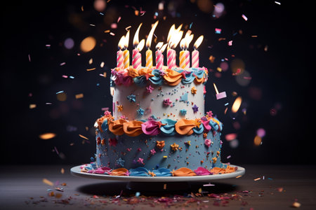 Anniversary Delights: Cake Fantasies Slice of Happiness: Birthday Cake Wondersの素材