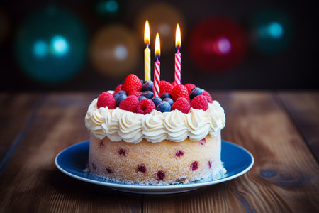 Cake Creations: Life's Sweetest Chapters Candlelight Wishes: Birthday Cake Magicの素材
