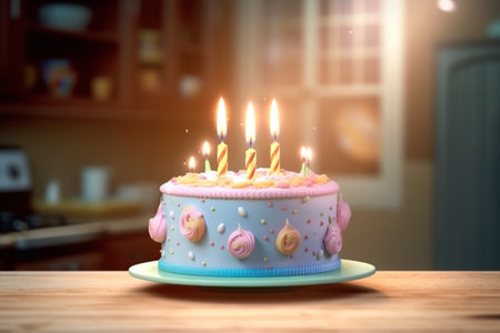 Cake Decorating Odyssey: Birthdays and Anniversaries in Deep Focus Life's Sweetest Moments in Cake: Finding Delight in Every Biteの素材