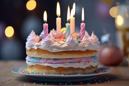 Slice of Joy: Birthday & Anniversary Cake Double Delight: Cake for Birthday and Anniversaryの素材