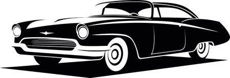 Premium Black Car Icon in Vector A Symbol of Luxury and Prestige Supercar Essence in Vector A Striking Silhouette with Unmistakable Flairのイラスト素材