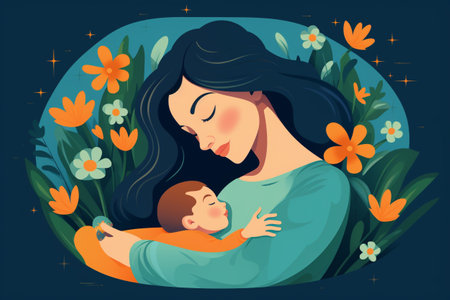 Journey of Love Illustrated Portraits of Motherhoodの素材