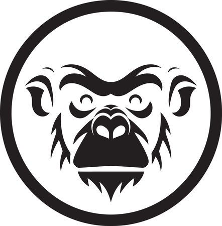 Ape and Monkey Serenade of Tender Embraceのイラスト素材