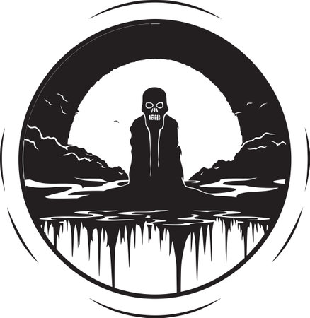 Ghostly Getaways  Haunted Destinations for Halloweenのイラスト素材