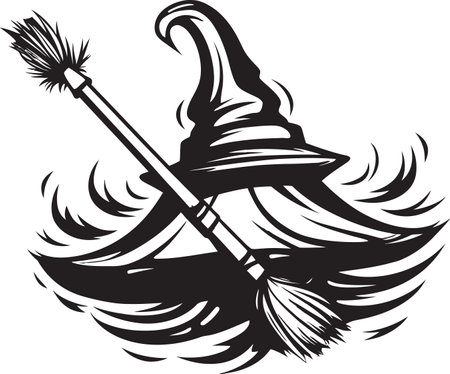 Witch's Brew and Broomstick Spells Unveiledのイラスト素材