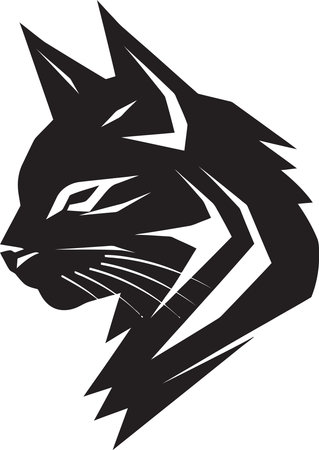 Mysterious Cat Shadow on the Prowlのイラスト素材