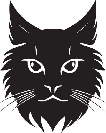 The Playful Feline Silhouetteのイラスト素材