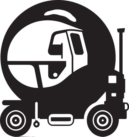 Heavy-Duty Cement Mixer Graphicのイラスト素材