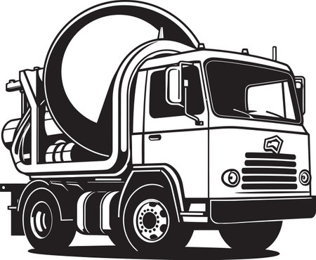 Concrete Pouring Machineのイラスト素材