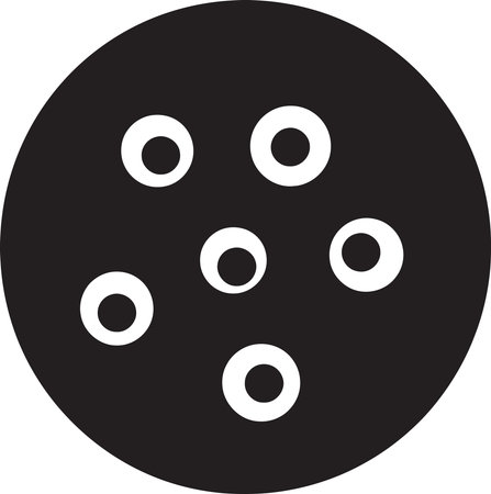 Artful Baking: Black Cookie Illustrationsのイラスト素材