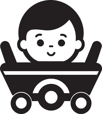 Baby on Board Your Parenting Handbookのイラスト素材