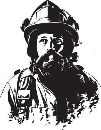 Heroes in Uniform  The Firefighters Legacyのイラスト素材