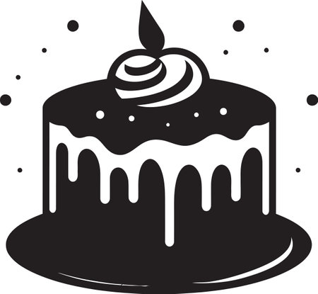 Cake Vector Perfection Savor the Details Slice of Visual Paradise Cake Vector Artのイラスト素材