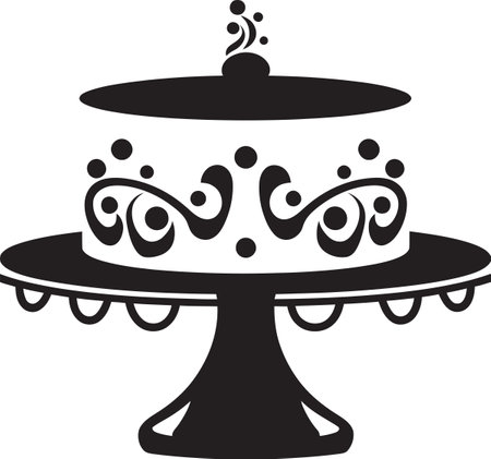 Confectionery Wonders Cake Vector Delights Sculpting with Sugar Cake Vector Artistryのイラスト素材