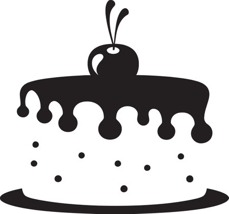 Sweetening Design Cake Vector Artistry Unveiled Visual Delights Layers of Cake Vector Brillianceのイラスト素材