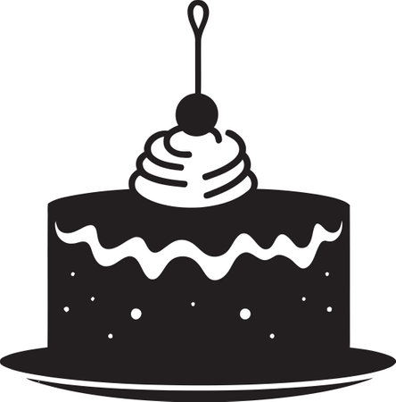 Baking Up Artistry Cake Vector Magic From Pixels to Pastry Perfection Cake Vector Artのイラスト素材