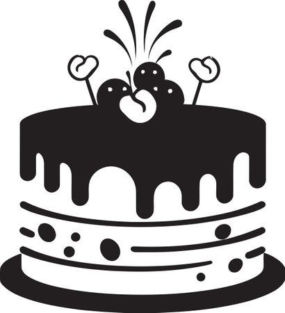 Cake Vector Canvas Where Visual Creativity Flourishes with Panache Visualizing Sweet Confections...
