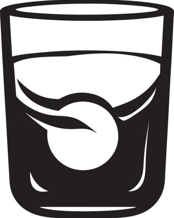 Martini Glass with Olive Sketch Cider and Apple Vector Artのイラスト素材