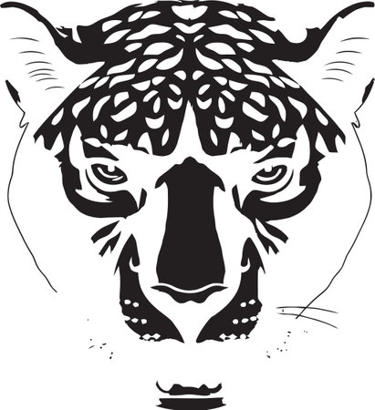 Creating Jaguar Realism in Vector Art Jaguar Vector Mastery A Creative Journeyのイラスト素材
