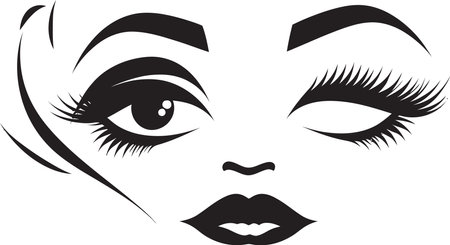 Beauty in Every Stroke Vector Makeup Art The Art of Makeup Illustration A Vector Guideのイラスト素材