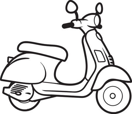 Scooter Race Championship Poster Vintage Scooter Vectorのイラスト素材
