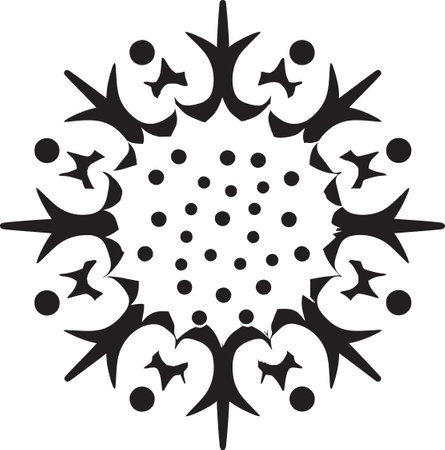 Virus Black A Visual Microcosmic Revelation Visualizing Microbial Beauty Virus Black in Illustrationsのイラスト素材