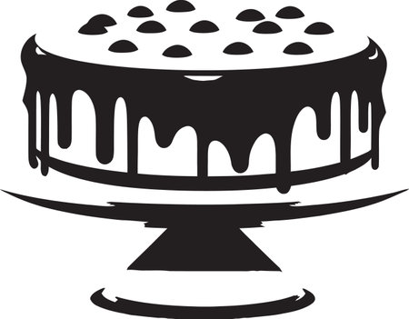 Ink Drenched Symphony Vector Cake CompilationShadowed Temptations Black Cake Showcaseのイラスト素材