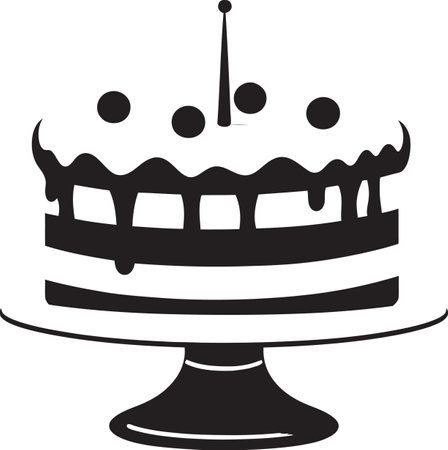 Charcoal Serenade Vector Cake CompilationSable Artistry Black Cake Showcase