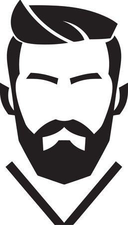 Monochrome Narratives Man Vector BlackArtistic Masculinity Black Vector Portrayalsのイラスト素材